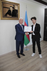 Rafiq Cəlilov Prezident mükafatçısı Nihat Abdullayev ilə görüş keçirmişdir