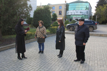 Cəlilabad rayonunda Məişət zorakılığının yayılma səviyyəsinin və onu törədən səbəblərin monitorinqi məqsədilə sorğular keçirilmiş və informasiya bülletenləri əhali arasında paylanılmışdır