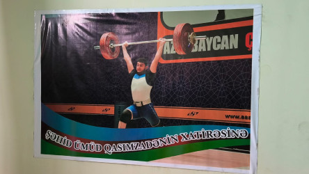 Şəhid Ümüd Qasımzadənin xatirəsinə həsr olunan ağırlıqqaldırma yarışı keçirilib