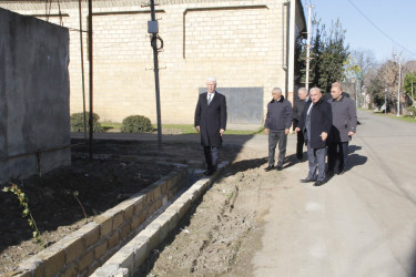 Rayon icra başçısı Cəlilabad şəhərində abadlıq işlərinin gedişi ilə tanış olub