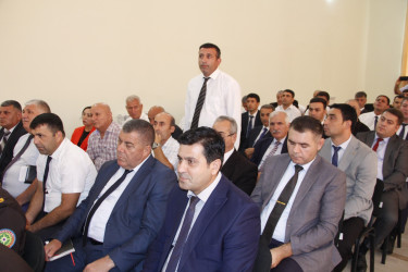 Cəlilabadda “Fövqəladə halların xəbərdar edilməsi üzrə profilaktik tədbirlərin görülməsi istiqamətində birgə fəaliyyət” mövzusunda müşavirə keçirilib