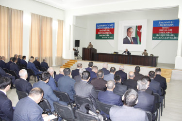 Mülki müdafiə sahəsində cari ildə görülmüş işlərin yekunları və 2026-cı ildə qarşıda duran vəzifələrin müəyyən edilməsi mövzusunda müşavirə keçirilmişdir