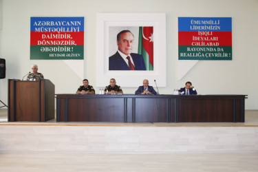 Cəlilabadda “Fövqəladə halların xəbərdar edilməsi üzrə profilaktik tədbirlərin görülməsi istiqamətində birgə fəaliyyət” mövzusunda müşavirə keçirilib