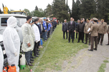 Cəlilabadda “Hərbiləşdirilməmiş ərazi mülki müdafiə dəstələrilə xəbərdarlıq və toplanış üzrə məşqlər” keçirilmişdir