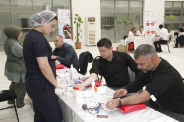“Talassemiyasız həyat naminə” proqramı çərçivəsində qanvermə aksiyası keçirilib