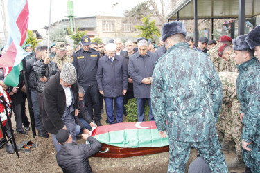 Cəlilabadda şəhid Quliyev Mahir Abuzər oğlu ilə vida mərasimi keçirilib
