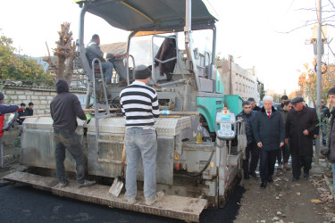 Cəlilabadda şəhərdaxili küçələrin asfaltlanması işləri davam etdirilir