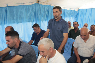 Rafiq Cəlilov növbəti səyyar qəbul-görüşünü Məlikqasımlı kənd sakinləri ilə keçirmişdir