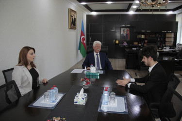 Rafiq Cəlilov Prezident mükafatçısı Nihat Abdullayev ilə görüş keçirmişdir