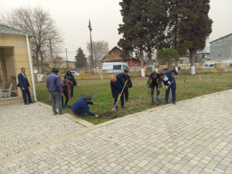 Ümummilli lider Heydər Əliyevin 100 illik yubileyi münasibətilə Göytəpə şəhərində ağacəkmə aksiyası keçirilib