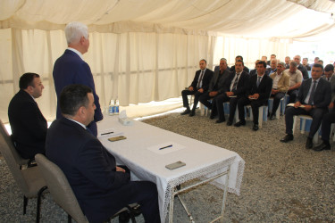Rafiq Cəlilov növbəti səyyar qəbul-görüşünü Kövüzbulaq kənd sakinləri ilə keçirmişdir.