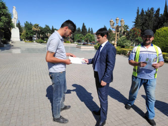 Cəlilabadda sağlamlıq naminə əhali üçün fiziki aktivliyə dair maarifləndirici materillar sakinlərə paylanılmış, maarifləndirici söhbətlər aparılmışdır.