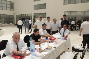 Cəlilabad rayonunda qanvermə aksiyası keçirilmişdir