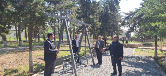 Cəlilabad rayonunun Alar kəndində yeni park salınır
