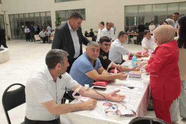 Cəlilabad rayonunda qanvermə aksiyası keçirilmişdir