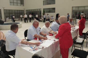 Cəlilabad rayonunda qanvermə aksiyası keçirilmişdir