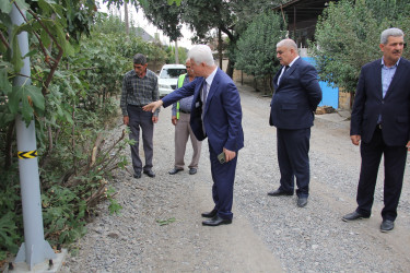 Cəlilabadda şəhərdaxili küçələrdə aparılan asfaltlanma işlərinə baxış keçirilib