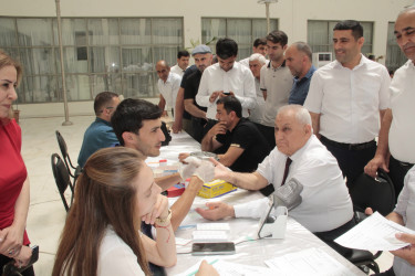 Cəlilabad rayonunda qanvermə aksiyası keçirilmişdir