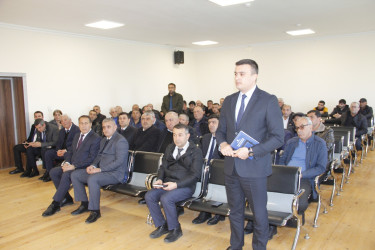 Cəlilabad Rayon İcra Hakimiyyətinin başçısı Rafiq Cəlilov Kazımabad kəndində vətəndaş qəbulu keçirib