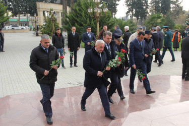 Cəlilabadda Ümummilli lider Heydər Əliyevin əziz xatirəsi ehtiramla anılıb