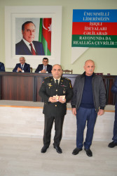 Cəlilabadda şəhid ailələrinə orden və medallar təqdim edilib