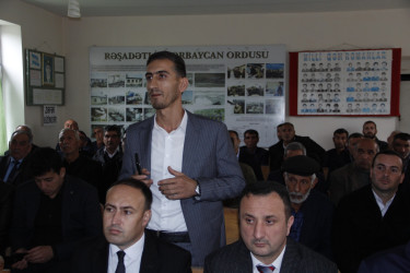 Rafiq Cəlilov Məşədilər kənd sakinləri ilə səyyar qəbul-görüş keçirib