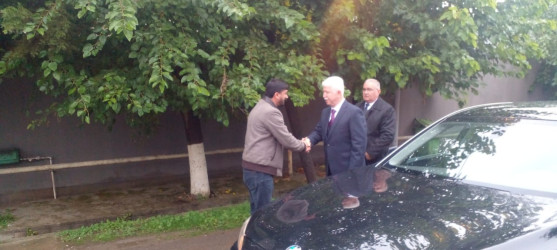 Şəhid Əmrah Hüseynlinin ailəsi ziyarət olunub