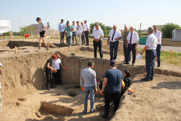 Rafiq Cəlilov “Paşatəpə” abidəsində aparılan arxeoloji qazıntı işləri ilə tanış olmuşdur