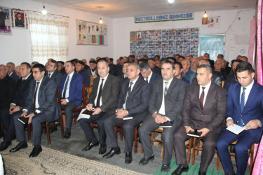 Rafiq Cəlilov növbəti səyyar qəbul-görüşünü Şabanlı kənd sakinləri ilə keçirmişdir
