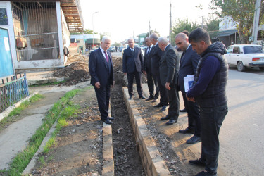 Rafiq Cəlilov Cəlilabad şəhərində aparılan abadlıq-quruculuq işlərinə baxış keçirib