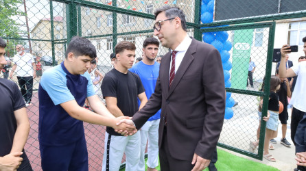 “Şəhərsalma və Memarlıq İli” çərçivəsində Cəlilabad şəhərində növbəti “Sağlam məhəllə” idman zonasının açılış mərasimi keçirilib