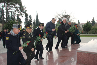 Cəlilabadda Ümummilli lider Heydər Əliyevin əziz xatirəsi ehtiramla anılıb