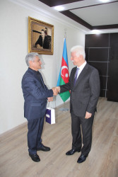 Rafiq Cəlilov tarixçi-araşdırmaçı müəllim Ələsgər Mirzəzadəni qəbul etmişdir