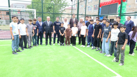 “Şəhərsalma və Memarlıq İli” çərçivəsində Cəlilabad şəhərində növbəti “Sağlam məhəllə” idman zonasının açılış mərasimi keçirilib