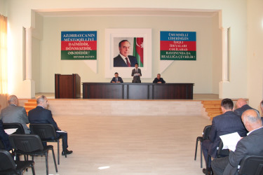 Cəlilabad rayonunda Su təsərrüfatlarının idarə edilməsində bələdiyyələrin rolunun artırılması və Sudan İstifadəedənlər Birliklərinin (SİB) fəaliyyətinin təkmilləşdirilməsi barədə iclas keçirilmişdir