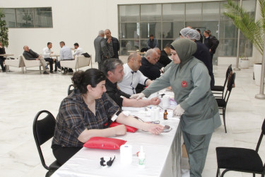 “Talassemiyasız həyat naminə” proqramı çərçivəsində qanvermə aksiyası keçirilib
