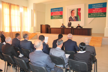 Cəlilabad rayonunda Su təsərrüfatlarının idarə edilməsində bələdiyyələrin rolunun artırılması və Sudan İstifadəedənlər Birliklərinin (SİB) fəaliyyətinin təkmilləşdirilməsi barədə iclas keçirilmişdir