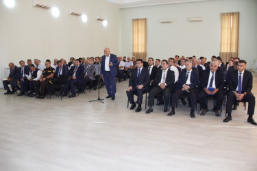 Cəlilabadda “Fövqəladə halların xəbərdar edilməsi üzrə profilaktik tədbirlərin görülməsi istiqamətində birgə fəaliyyət” mövzusunda müşavirə keçirilib