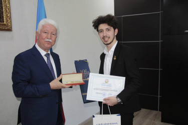 Rafiq Cəlilov Prezident mükafatçısı Nihat Abdullayev ilə görüş keçirmişdir