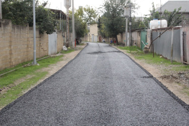 Cəlilabad şəhəri Əlixan Rəhimov küçəsində asfaltlanma işləri aparılır
