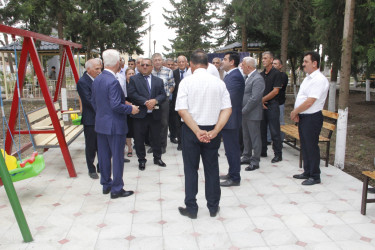"Şəhərsalma və Memarlıq İli" çərçivəsində Alar kəndində yeni salınmış parkın açılışı olub