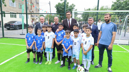 “Şəhərsalma və Memarlıq İli” çərçivəsində Cəlilabad şəhərində növbəti “Sağlam məhəllə” idman zonasının açılış mərasimi keçirilib