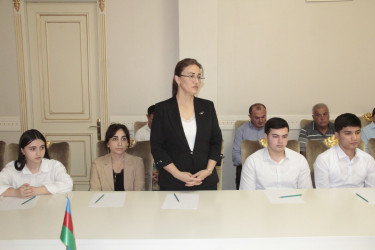 Cəlilabadda yüksək balla ali təhsil müəssisələrinə qəbul olan məzunlarla görüş keçirilib
