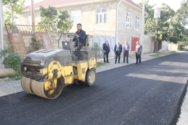 Cəlilabad şəhərində şəhid Camal Əliyev adına küçədə və şəhid Rəfail İşiyevin ailə üzvlərinin yaşadığı Kərim Kərimov adına küçədə asfaltlanma işləri aparılıb