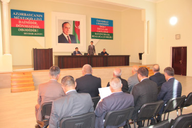 Cəlilabad rayonunda Su təsərrüfatlarının idarə edilməsində bələdiyyələrin rolunun artırılması və Sudan İstifadəedənlər Birliklərinin (SİB) fəaliyyətinin təkmilləşdirilməsi barədə iclas keçirilmişdir