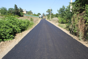 Cəlilabad şəhəri 20 Yanvar küçəsinə asfalt örtüyü çəkilib