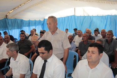 Rafiq Cəlilov növbəti səyyar qəbul-görüşünü Məlikqasımlı kənd sakinləri ilə keçirmişdir