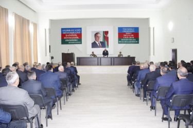 Mülki müdafiə sahəsində cari ildə görülmüş işlərin yekunları və 2026-cı ildə qarşıda duran vəzifələrin müəyyən edilməsi mövzusunda müşavirə keçirilmişdir