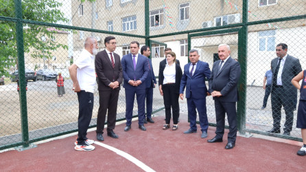 “Şəhərsalma və Memarlıq İli” çərçivəsində Cəlilabad şəhərində növbəti “Sağlam məhəllə” idman zonasının açılış mərasimi keçirilib