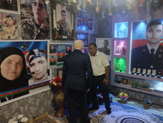 Vətən müharibəsində adını tarixə yazdıran şəhid Mahir Paşayevin ailəsi ziyarət olunub